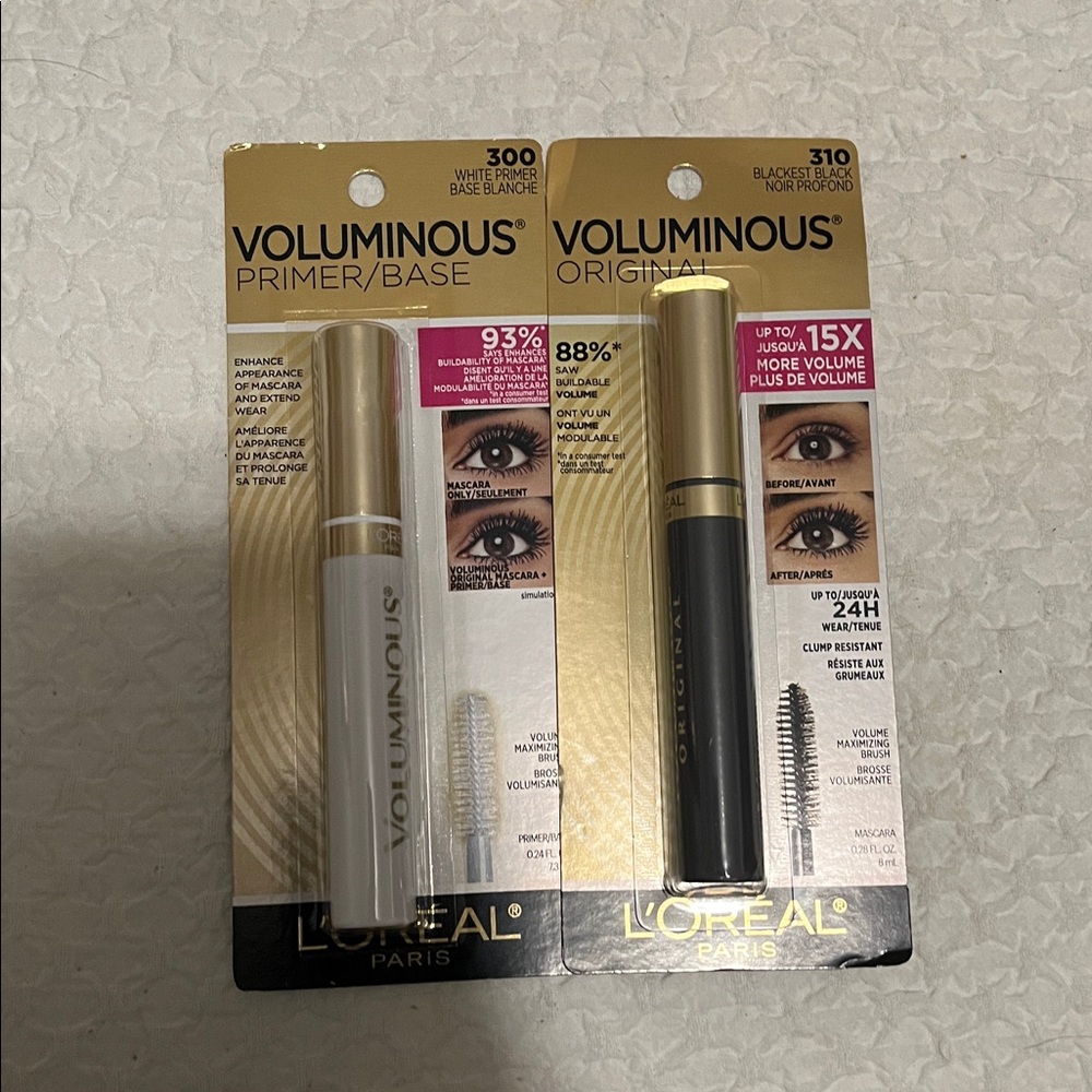 NWT L’Oréal Primer and Mascara 300 and 310